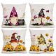 万圣节卡通矮人侏儒halloween gnomes图案抱枕靠枕靠垫亚麻午睡枕