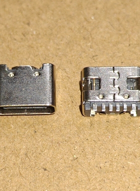 一元10个 DIY TYPE-C母座6P板DIP母座 编带版