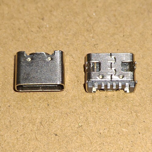 一元10个 DIY TYPE-C母座6P板DIP母座 编带版