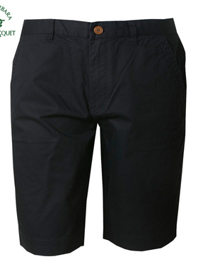 S.B.P.R.C/圣大保罗男士净色休闲短裤 纯棉中腰直筒中裤PS16WP304