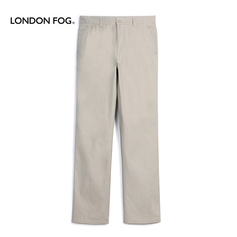伦敦雾宽松直筒纯棉休闲裤