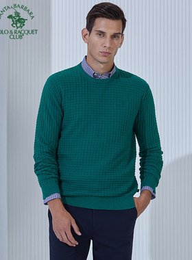 S.B.P.R.C/圣大保罗 男装商务休闲合身版圆领长袖针织衫PW15KS101