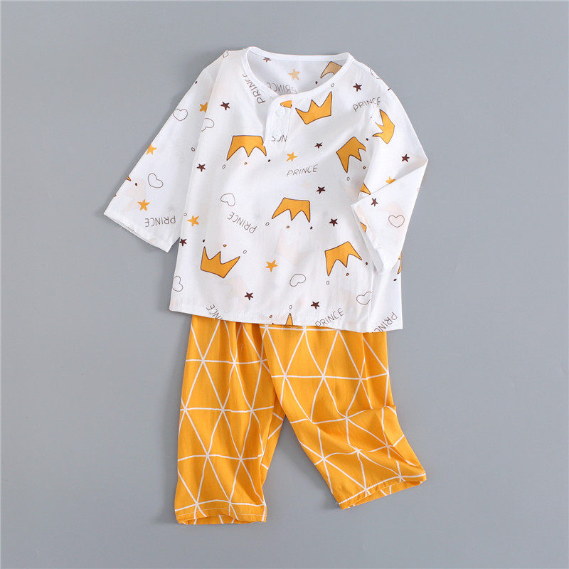 summer Cotton silk children Child Pyjamas boy girl TSUMUGI Long sleeve trousers air conditioner Home Furnishings babyin the Children/Baby/Family fitted , Children tracksuit , Home service package  category - from Buy2taobao.com to provide professional Taobao agent buy service