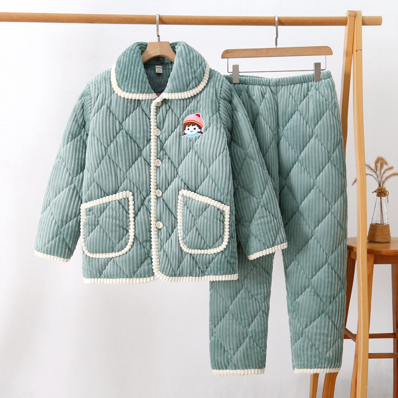 2025女士法兰绒睡衣 冬季三层夹棉加厚保暖珊瑚绒家居服套装,女士内衣/男士内衣/家居服,睡衣/家居服套装,淘宝优惠券,粉丝福利购,淘宝优惠卷