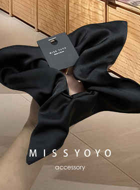 韩国东大门发饰绸缎面方巾发圈发绳少女四角发圈法式高级感肥肠圈