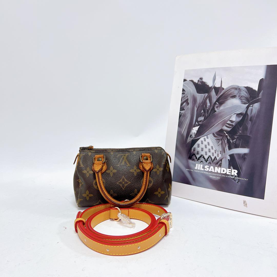 捡漏原装特价 二手中古Lv路易威登老花sp mini波士顿手提包送肩带