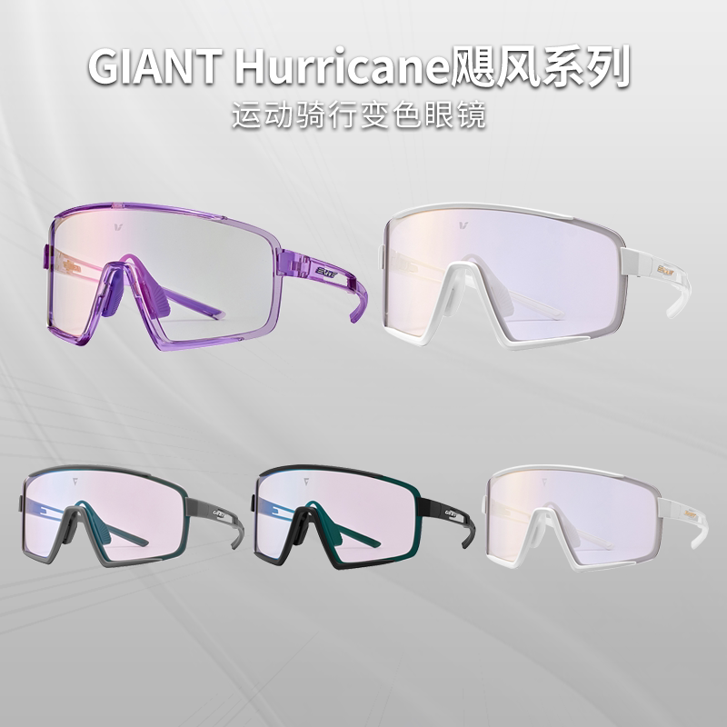 正品GIANT捷安特眼镜liv变色炫彩防风镀膜骑行眼镜/风镜男女装备