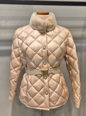 Michaa 奥特莱斯代购 立领貂毛羽绒服 鹅绒9:1 不议价包快递