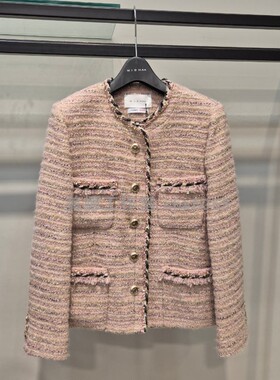 Michaa 奥特莱斯代购 羊绒混纺小香风短外套 不议价包快递