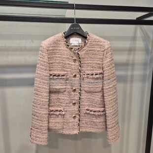 不议价包快递 羊绒混纺小香风短外套 Michaa 奥特莱斯代购