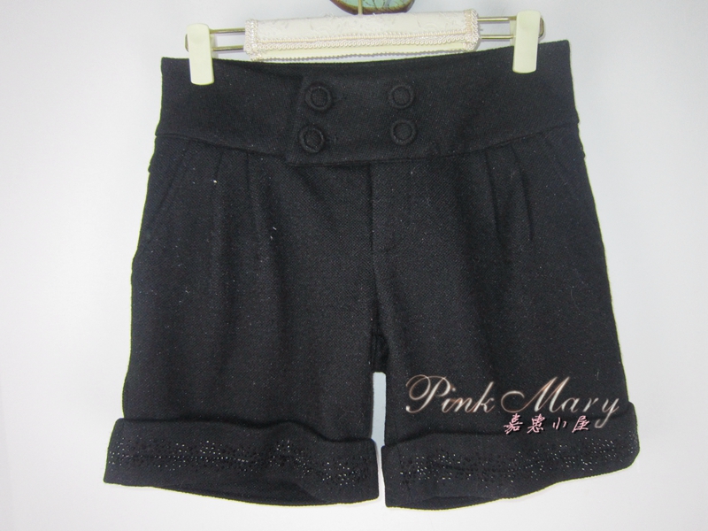 粉红传奇冬季修身显瘦五分裤