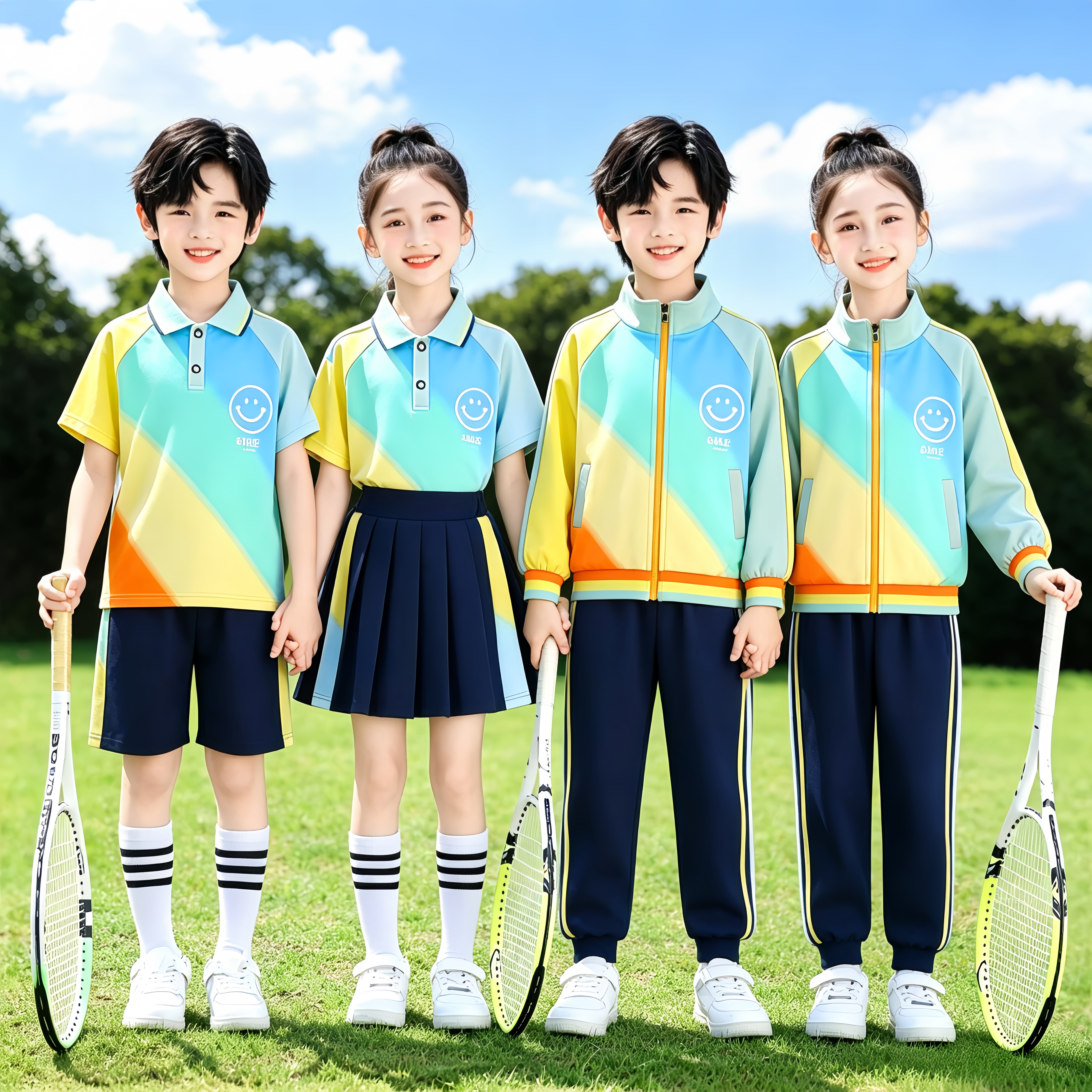 幼儿园园服夏装小学生校服六一儿童秋冬季班服三件套长袖运动套装