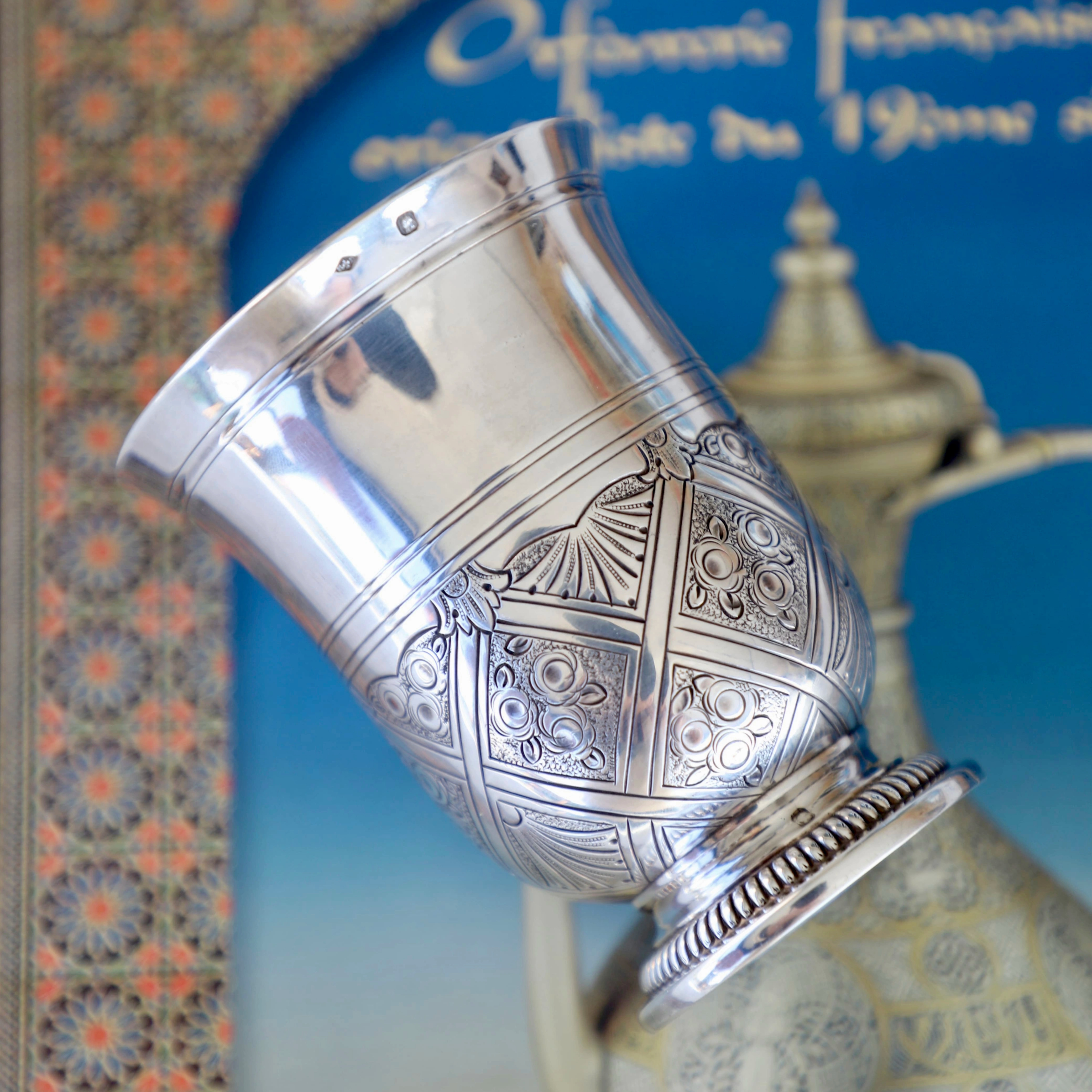 法国大银匠950纯银手握杯