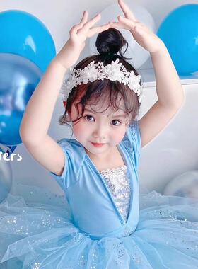 Flowers and cats艾莎公主舞蹈服女童芭蕾舞裙表演舞蹈鞋体操专业