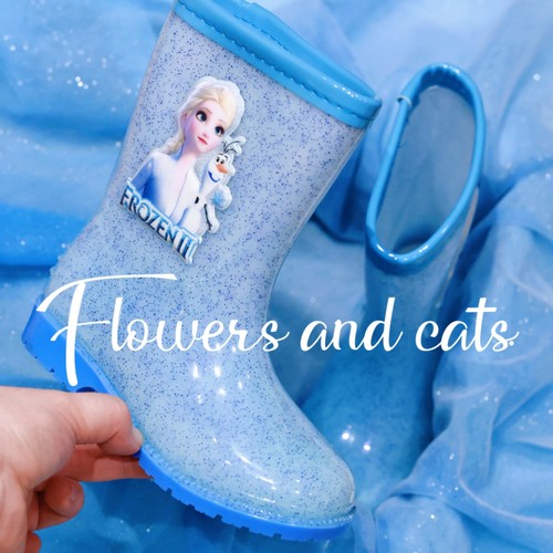 迪士尼冰雪奇缘雨鞋女童防滑