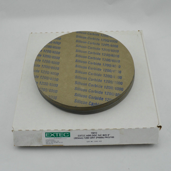 美国进口extec金相专用砂纸精细研磨8英寸-12英寸4000#圆形砂纸