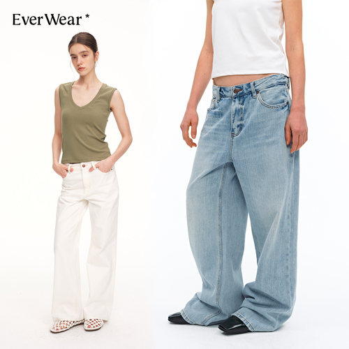 EverWear美式复古纯棉牛仔裤女