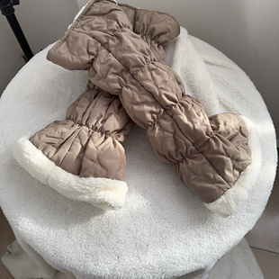 女士加绒保暖护小腿棉腿套保护膝盖加绒冬季 骑电动车用护膝