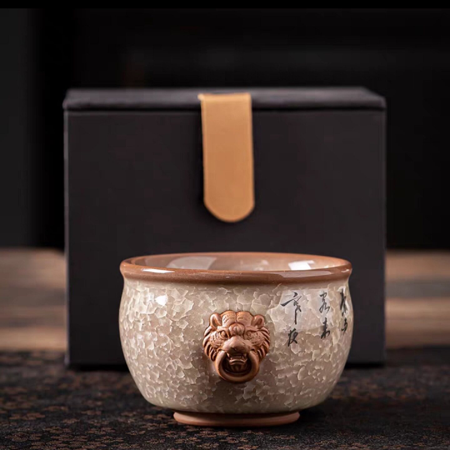 冰花釉故宫杯主人杯品茗杯