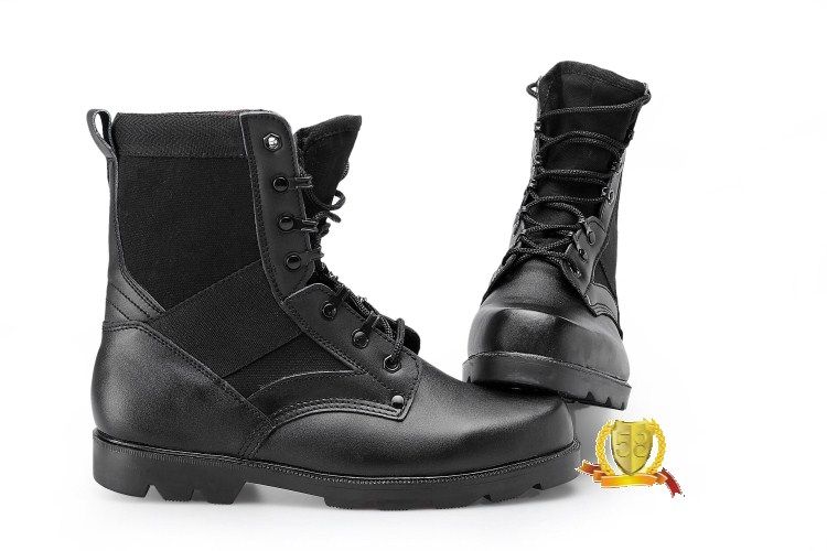 Boots militaires pour homme en cuir - Ref 1396986 Image 1