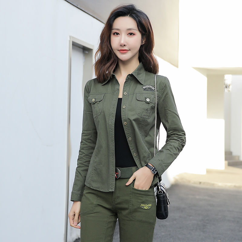 衬衫女长袖2021春季新款户外休闲韩版显瘦时尚潮流上衣洋气春秋潮在类目 女装/女士精品, 衬衫中 - 来自Buy2taobao.com提供专业的淘宝代购服务