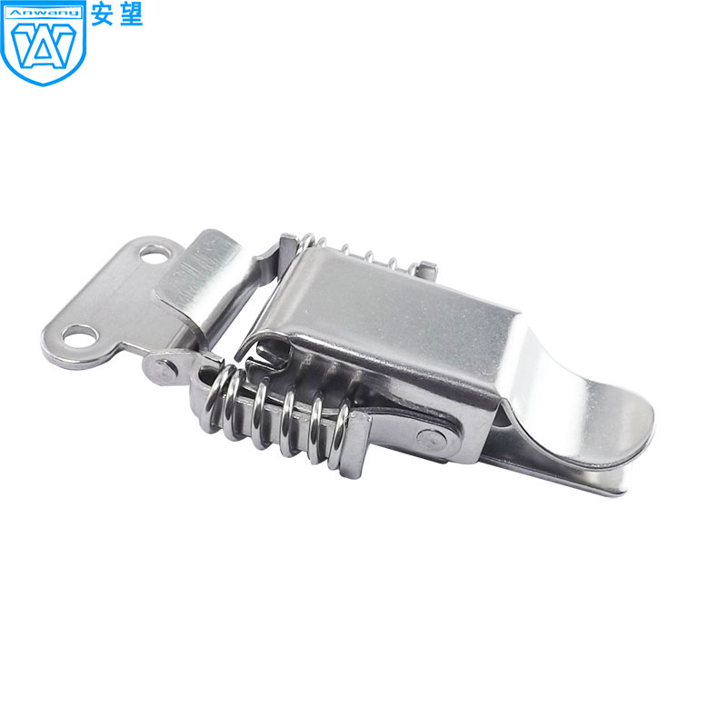 不锈钢双弹簧搭扣 木箱锁扣工具箱锁扣 070机电箱扣 工业搭扣配件