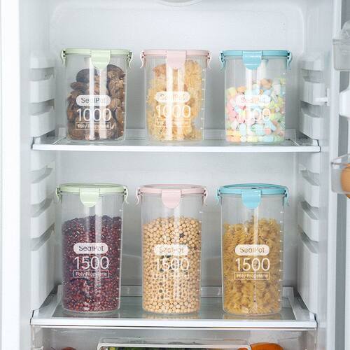 五谷杂粮塑料零食奶粉罐储存带盖