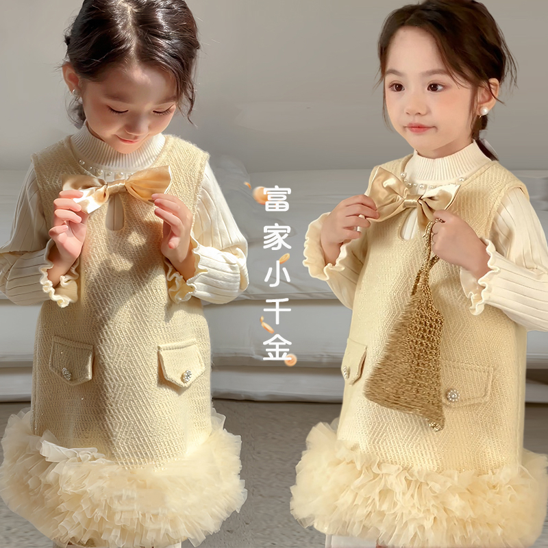 女宝宝气质蓬蓬裙生日礼服背心裙