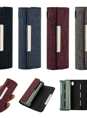 iqo六代七代 旗舰款保护套 翻盖款保护壳装饰皮革 牛仔布纹带磁吸