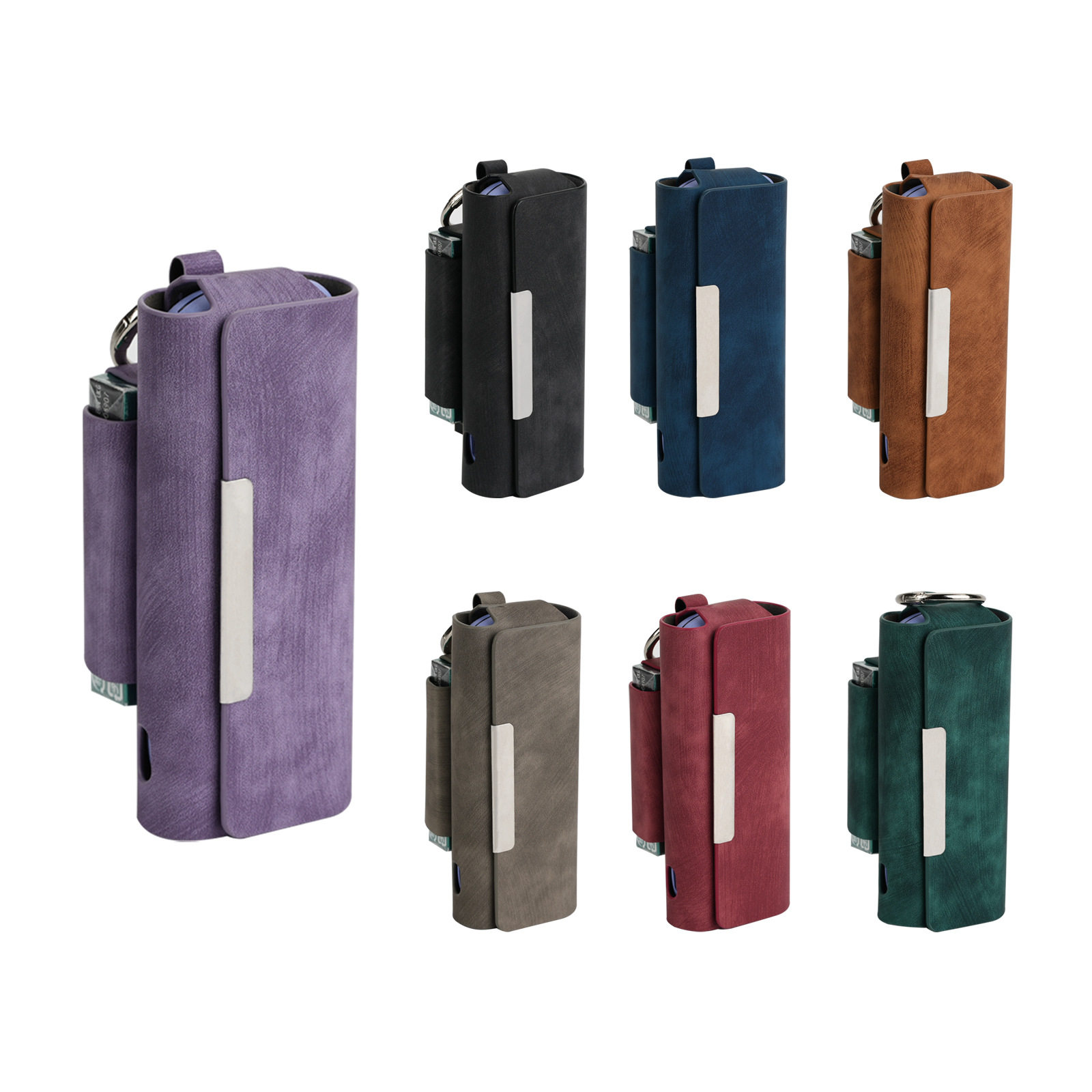 iqo六代七代侧开款保护套  带烟盒位 保护壳磨砂纹 pu皮材质 磁吸,收纳整理,电子烟收纳盒/套,淘宝优惠券,粉丝福利购,淘宝优惠卷