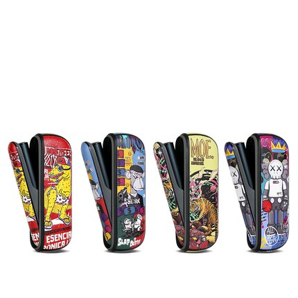 6代7代 侧开款 iqo六代七代通用保护套酷炫带侧盖涂鸦卡通