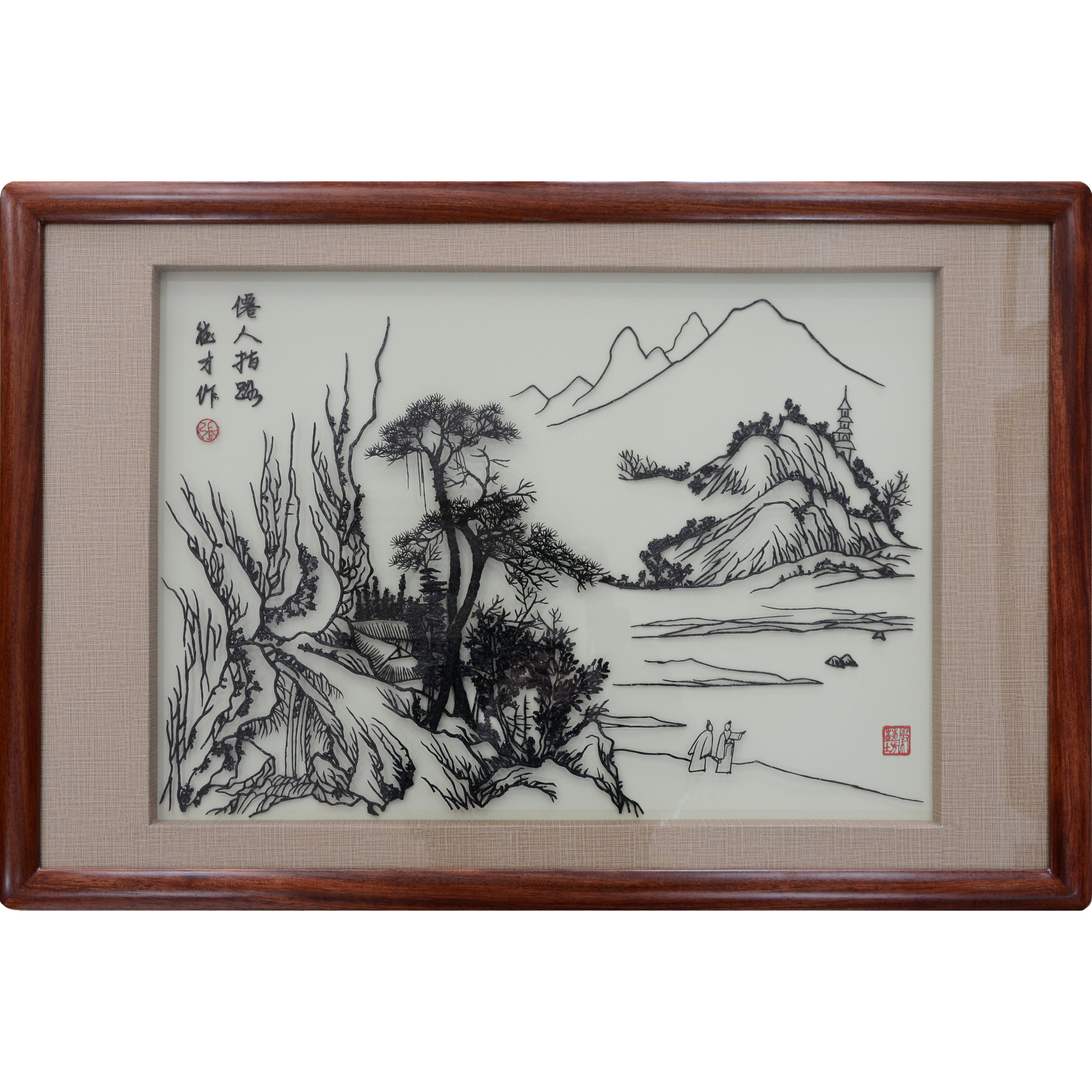 徽艺坊张德才大师系列芜湖铁画非遗安徽特色伴手礼手工艺家居挂画