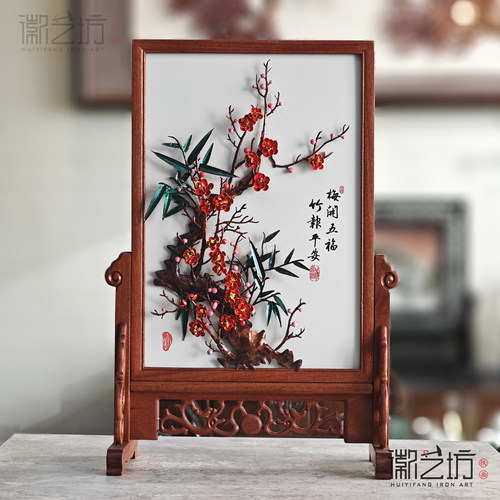 精致立体徽艺坊特色礼品芜湖铁画