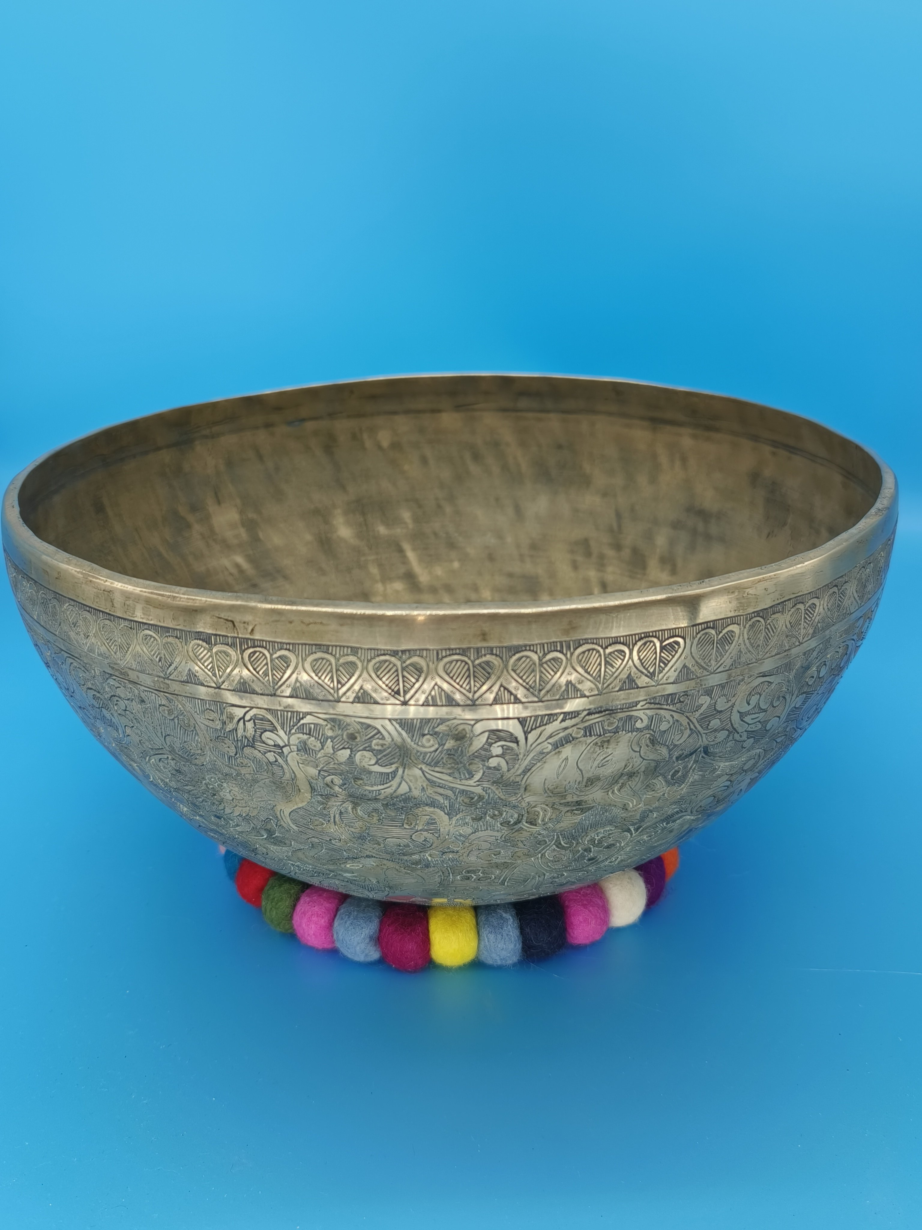 藏巴蒂老钵手工颂钵瑜伽疗愈钵梵音钵盂法器钵碗铜钵铜罄音疗摆件,家居饰品,桌面摆件,淘宝优惠券,粉丝福利购,淘宝优惠卷