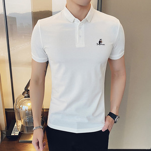 2025夏装新款 英伦休闲短袖POLO衫男A431/B995/P60有大货原A206-1图片