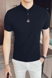 2025夏季新款男士短袖POLO衫T恤修身A431/B994/P55新增4XL5XL，男装T恤，星座401B（原A431）
