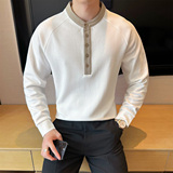 2025秋装新款男士圆领卫衣套头长袖T恤401B-WY61-P65，男装T恤，星座401B（原A431）