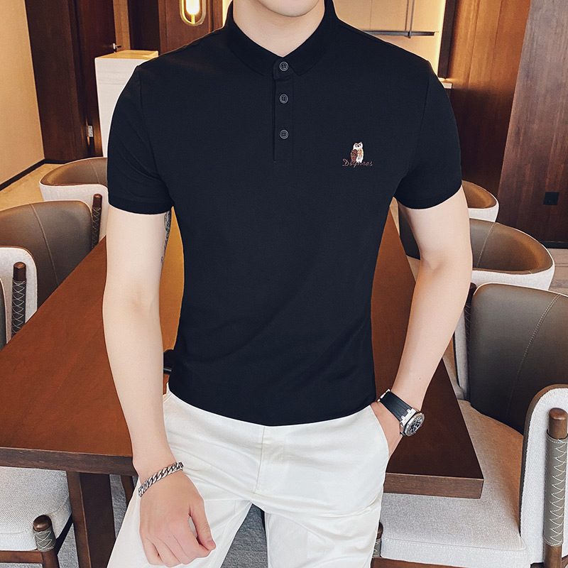 2025夏装新款英伦休闲短袖POLO衫男A431/B995/P60有大货原A206-1，男装T恤，星座401B（原A431）