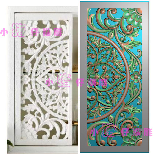 欧式圆形正方形洋花镂空精雕图JDP浮雕图橱柜门板雕刻521软件图