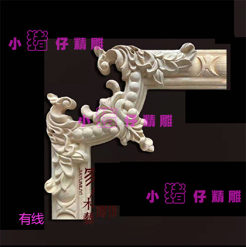 洋花门花角花角贴花精雕图JDP 浮雕图 521软件 BMP灰图