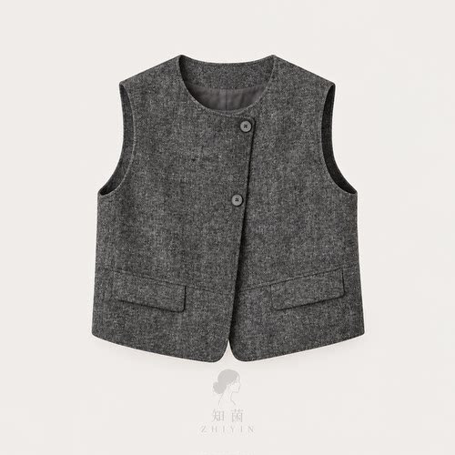 国内专柜代购正品 indicia标记冬季日常休闲通勤风马甲F2D6MJ514C