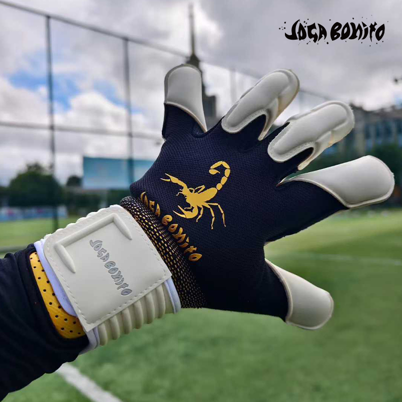 Joga BonitoMV3蝎斗专业门将比赛守门员手套天然乳胶训练无护指