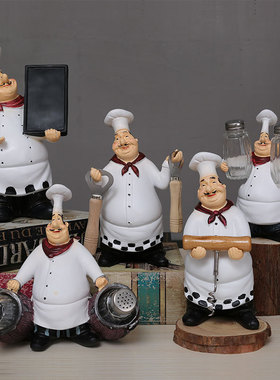 牙签筒红酒开瓶器厨师摆件