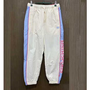 子162318509 青年潮宽松束脚裤 安踏正品 春秋休闲拼色梭织女运动裤