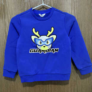 特步儿童正品 冬休闲加绒保暧男女童套头卫衣运动上衣678425203231