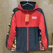 特步儿童正品 春秋保暧风衣一衣二穿男童外套反正面677125334542