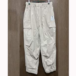 宽松直筒街头女运动裤 裤 162438503 春夏休闲梭织速干工装 安踏正品