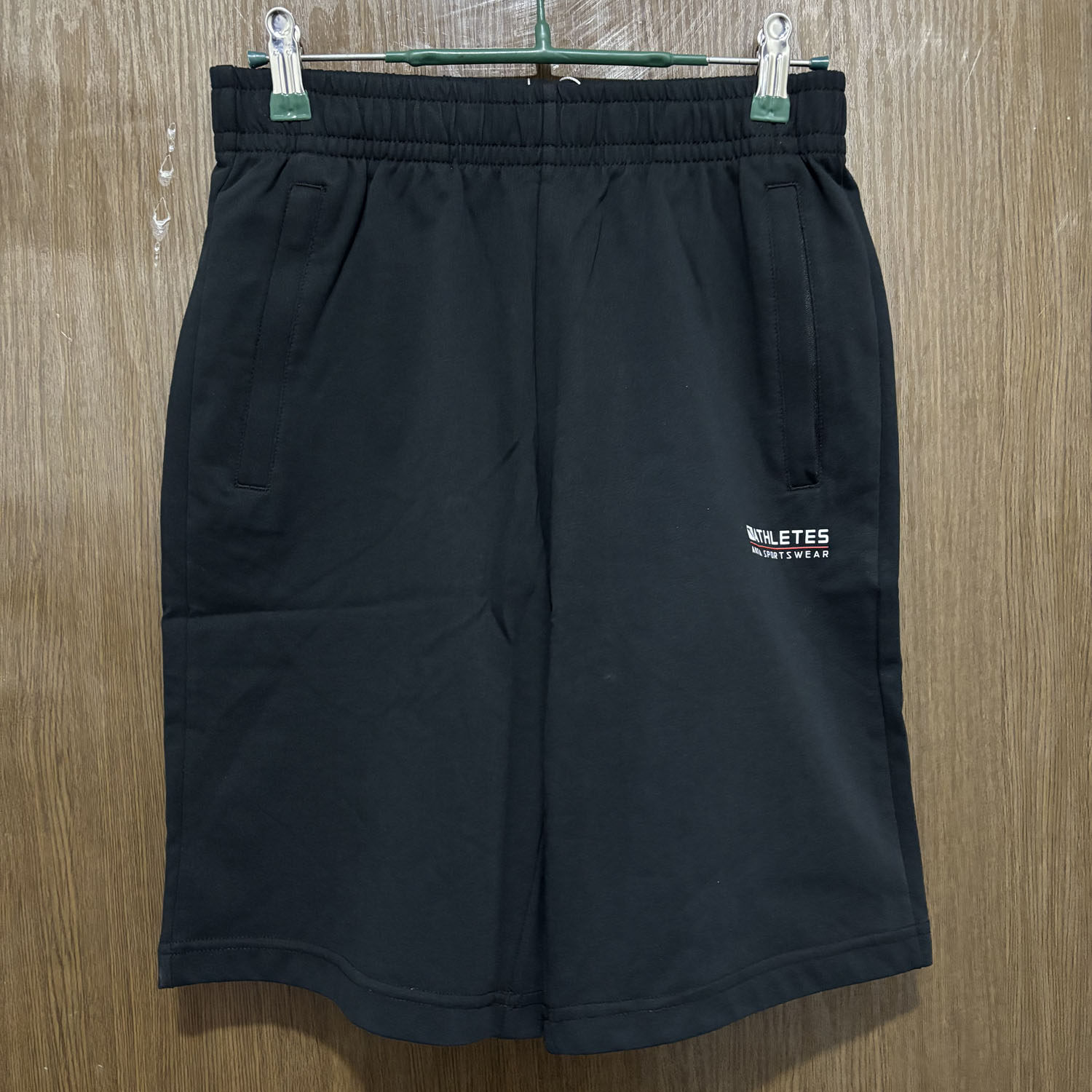 安踏正品男健身训练跑步休闲运动舒适透气针织五分短裤152437319