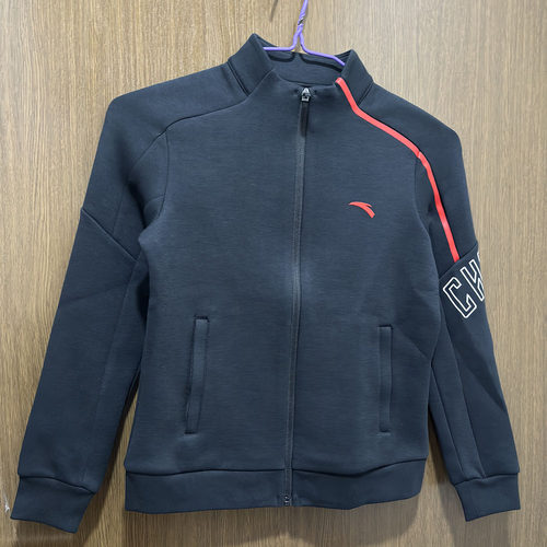 安踏正品秋针织青年训练跑步外套