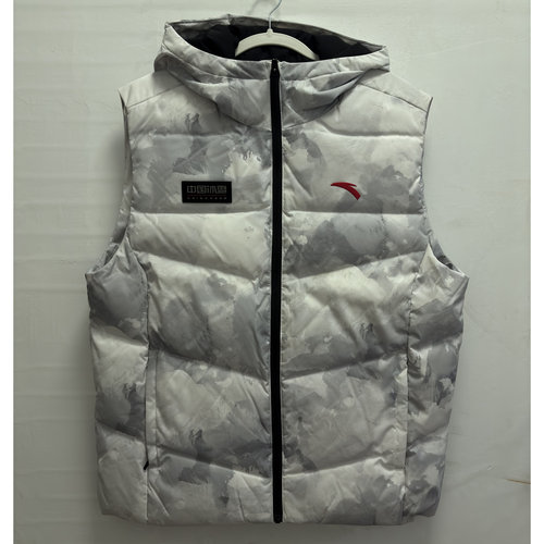 安踏正品冬男运动羽绒马甲上衣
